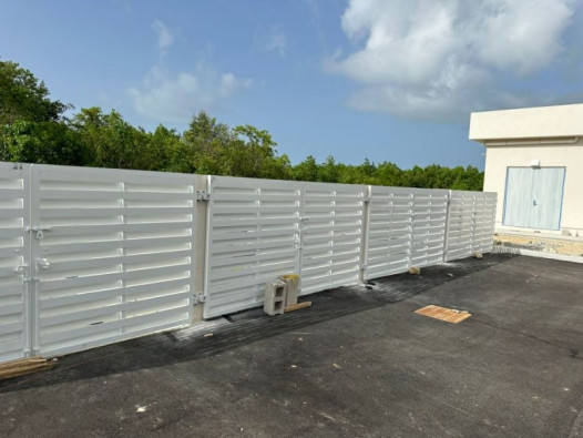 Garbage Swing Gates-Health City Camana Bay