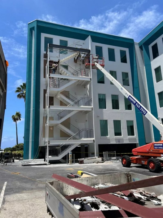 Fire Exit Staircases & Railings - Harbor Centre Building